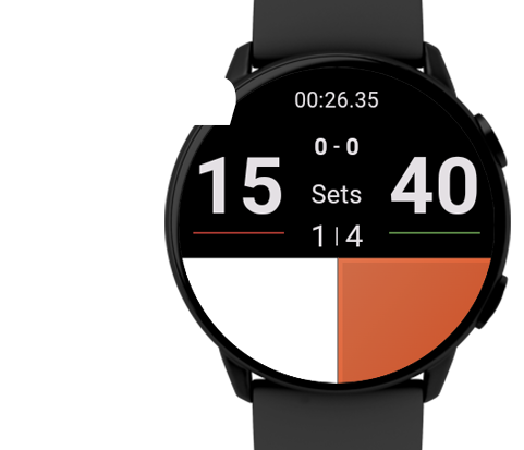 smartwatch app scoreboard